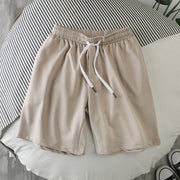 Loose casual solid color five-point pants