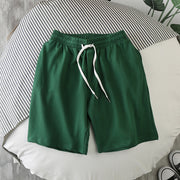 Loose casual solid color five-point pants
