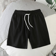 Loose casual solid color five-point pants