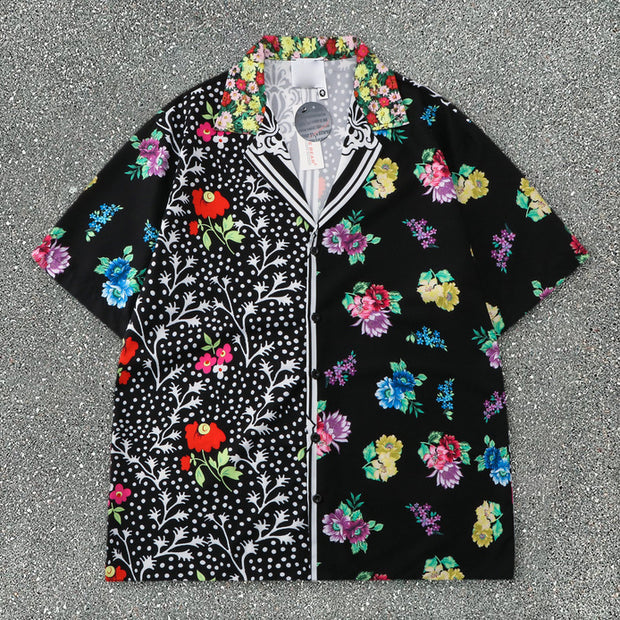 Beach Shirt Loose Short Sleeve Shorts Set