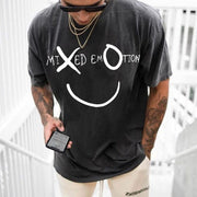 Smiley Graphic Print Short Sleeve T-Shirt
