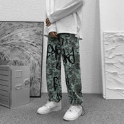 Drawstring drawstring sports casual pants