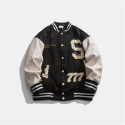 Embroidered casual street home lovers baseball jacket
