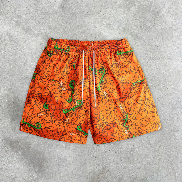 Personality College Style Fashion Loose and Comfortable Mesh Shorts