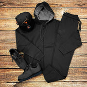 Crocodile print contrast cardigan hoodie trousers suit