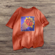 Sports print fashion street style T-shirt