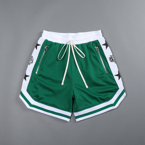 Men's mesh fitness sports shorts