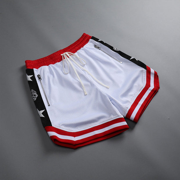 Men's mesh fitness sports shorts