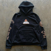 Fashionable personality printed hoodie men