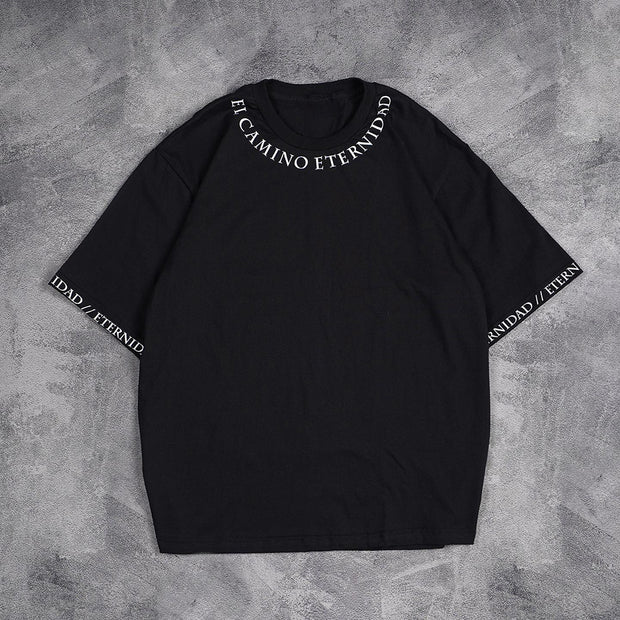 Street Letter Print Short Sleeve T-Shirt