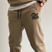 Personalized letters pattern casual sports trousers