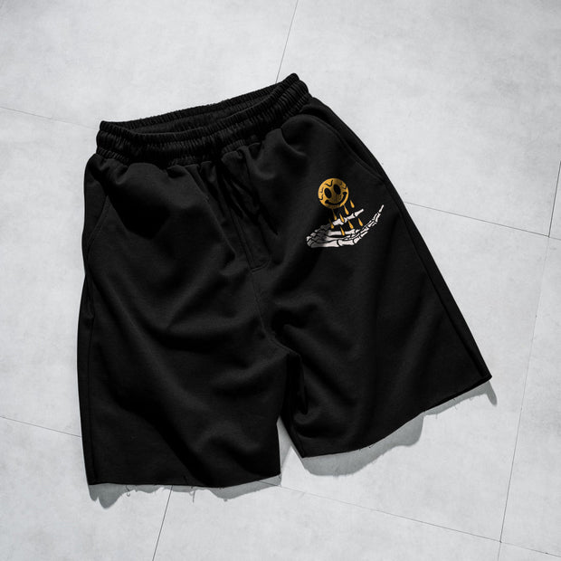 Retro fashion casual loose sports shorts loose edge design