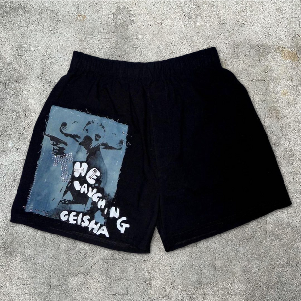 Street print shorts
