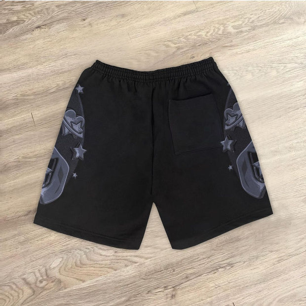 Personalized starry sky print casual shorts