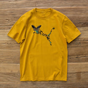 Zebra Butterfly Print Fashion Short Sleeve T-shirt