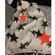 Contrast Print Street Shorts