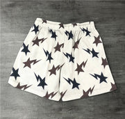 Contrast Print Street Shorts