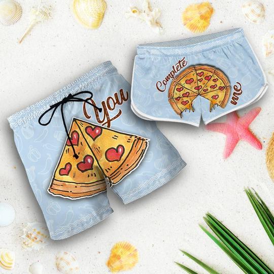Couples Men's Pizza Shorts