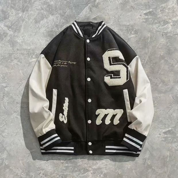 Autumn and winter color matching jacket
