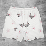 Butterfly Fashion Retro Street Mesh Shorts