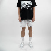 Butterfly Fashion Retro Street Mesh Shorts