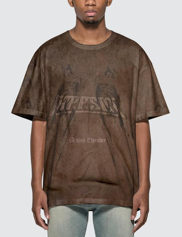 Personalized fashion printed round neck short sleeve T-shirt