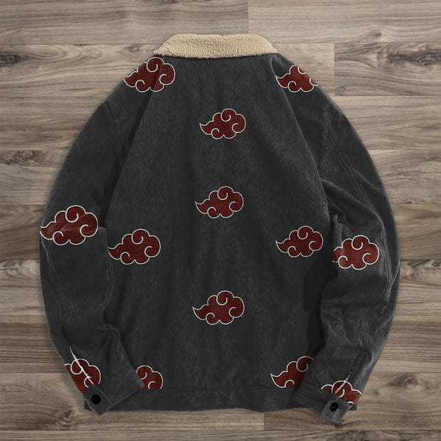 Trendy fashion print casual fleece jackets