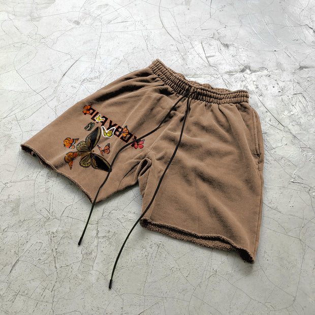 Fashion print trend street casual shorts