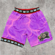 Tie-Dye Art Print Mesh Track Shorts