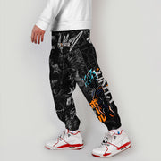 Men's casual loose cropped trousers overalls