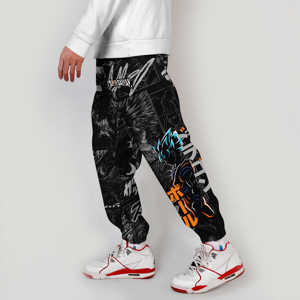 Men's casual loose cropped trousers overalls
