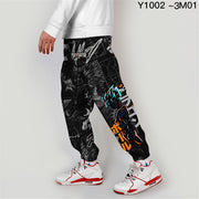 Men's casual loose cropped trousers overalls