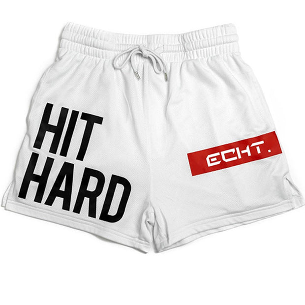 Quick-drying sports shorts men's mesh stretch fitness outdoor running training beach pants