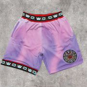 Trendy sports mesh street shorts