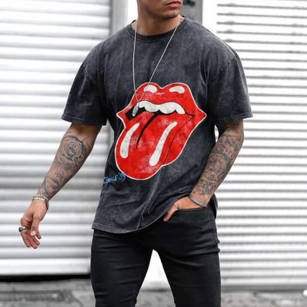 Round neck print T-shirt