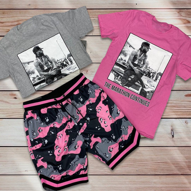 Personalized printed camouflage shorts suit