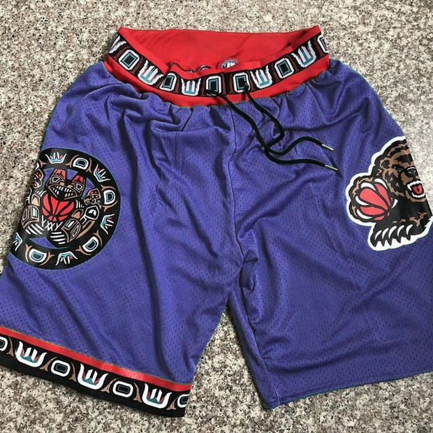 Trendy cartoon print sports shorts
