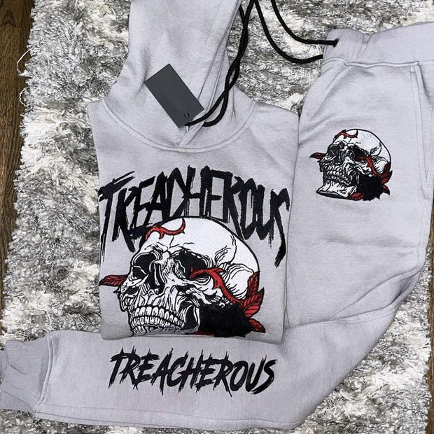 Personalized Skull Casual Sweatshirt Set