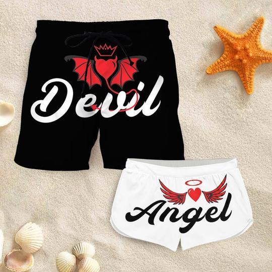 Couple outfit men's devil shorts