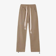 Corduroy pants men's loose straight mopping pants high street handsome casual trousers