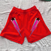 Lightning pattern sports street shorts