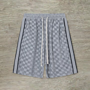 Personalized casual plaid shorts