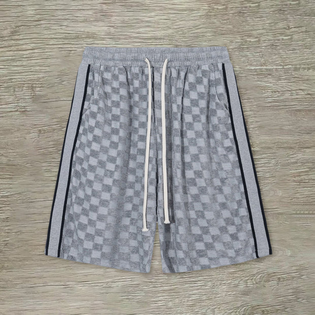 Personalized casual plaid shorts