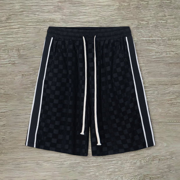 Personalized casual plaid shorts