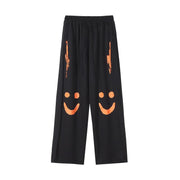 Sports casual pants smiley trousers