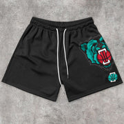 Retro Casual Hip Hop Street Mesh Shorts