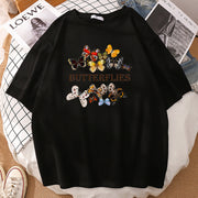 Personalized butterfly print T-shirt