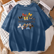 Personalized butterfly print T-shirt
