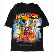 Personalized skull print T-shirt men