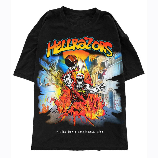 Personalized skull print T-shirt men